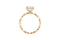Seraphine Brilliant Diamond Designer Ring — 18K Yellow Gold, view 1